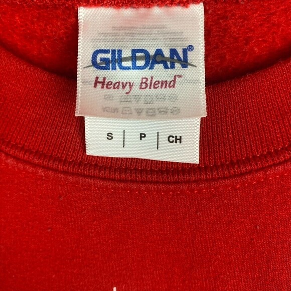 Gildan Christmas Sweater Merry Christmas Ya filthy Animal Unisex Small Red - Picture 8 of 9
